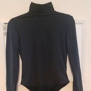 Size Medium Black Turtleneck Long Sleeve Body Suit